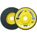 KLINGSPOR 321719 slijpmopplaat SMT 925, 125 x 22,23 mm, 10 stuks. Korrel: 40, gebogen