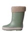NAME IT Regenlaarzen 'NMMNOAH' lichtbruin / taupe / groen / wit