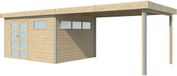 Woodlands Blokhut Kasuko met Overkapping en Dakisolatie 785 x 295 cm