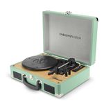 Energy Sistem Retrospin platenspeler met 40 W piekvermogen, vinyl, RCA, USB-poort en bluetooth in/uit.