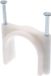 Allteq Kabelclip - Spijkerclip - Kabelklem - Kabelhouder - 40 mm - 12 stuks - Wit