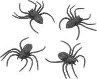 Chaks Nep Spinnen/Spinnetjes 9 cm - Zwart - 4 Stuks