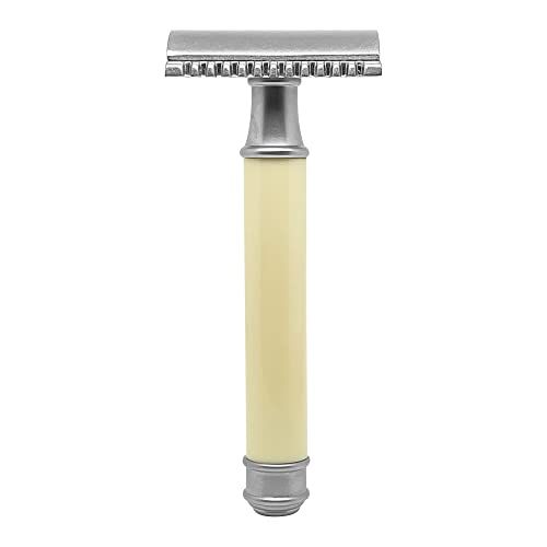 Rasoigoodfellas Safety Razor White Resin Open Comb - Scheermes heren - 8051739116694