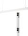 LEDVANCE Office Line Cuboid, vierkante hangende kantoorplafondlamp, 42 W, 5000 lm, 4000 K, 840 koud wit, 3-traps dimbaar, wit aluminium, IP20