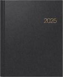 BRUNNEN Boekkalender Model Manager Wt 7 weektimer (2025), 2 pagina's = 1 week, 210 × 260 mm, 160 pagina's, Balacron-omslag, zwart
