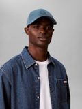 Calvin Klein Monologo Patch Baseball Cap Blauw Katoen Unisex One Size