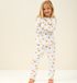 Little Label pyjama meisjes wit harten lange mouw 92