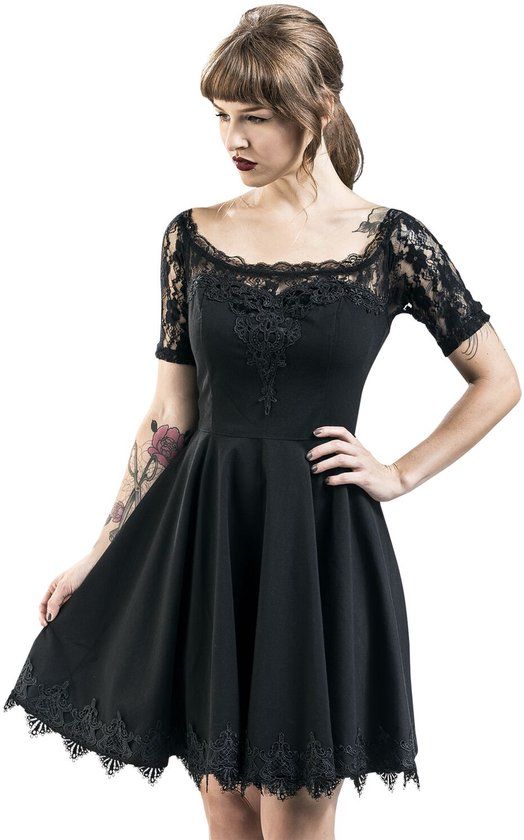 Spin Doctor Amara Mini Dress Dames Midi-jurk - Zwart - S