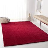 Safavieh August Shag Collection Rood Kortpolig Tapijt 90 x 90 cm
