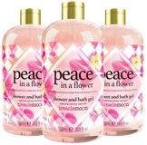 Treaclemoon Bad en Douchegel Peace In A Flower - 3 x 500 ml - Voordeelverpakking