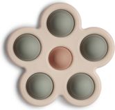 Mushie Popi It Bloem Sensorische Siliconen Speelgoed Dried Thyme