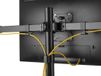 Equip 17-32 inch Full Motion zesvoudige Monitorarm Zwart