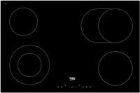 Beko HIC84401 - 80cm Ceramic Hob - Black - Built-in