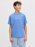 JACK&JONES JORNORREBRO EMB TEE SS CN NOOS JNR Jongens T-shirt Blauw Maat 152