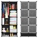 Armoire modulaire avec étagères et rangement pour chaussures