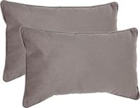 Atmosphera Bank/sierkussens Sophia - 2x stuks - 30 x 50 cm - polyester met rits