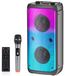 Merkloos Bluetooth speaker bluetooth luidspreker - Draagbaar - Met microfoon - Met LED-verlichting - Voor thuis en onderweg