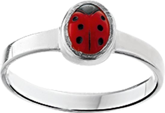 Yep Yep The Kids Jewelry Collection Ring Lieveheersbeestje - Zilver