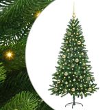 vidaXL Kerstboom met 150 LED met standaard Groen 150 cm PE