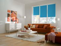 OEM Accurolgordijn polyester capriblauw 110 x 180 cm