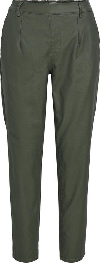 Object Broek Objbelle Lisa Coated Pant Noos - Groen - W40