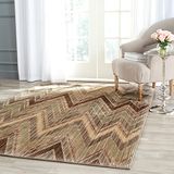 Safavieh INF588, woonkamertapijt, geweven polyester modern 120 x 180 cm Lichtbruin/meerkleurig