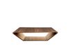 Nordic Nest Swedese Table basse Brasilia noyer laqué naturel, 120x120 cm