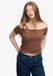 Superdry Bardot Off-Shoulder Top Dames Chestnut Brown Maat 10