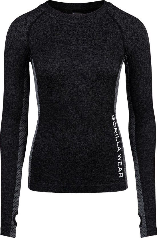 Gorilla Wear Selah Seamless Long Sleeve - Black - S/M