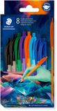 STAEDTLER druikbalpen ball 4230 M Edition 1, 8 stuks, donkere kleuren
