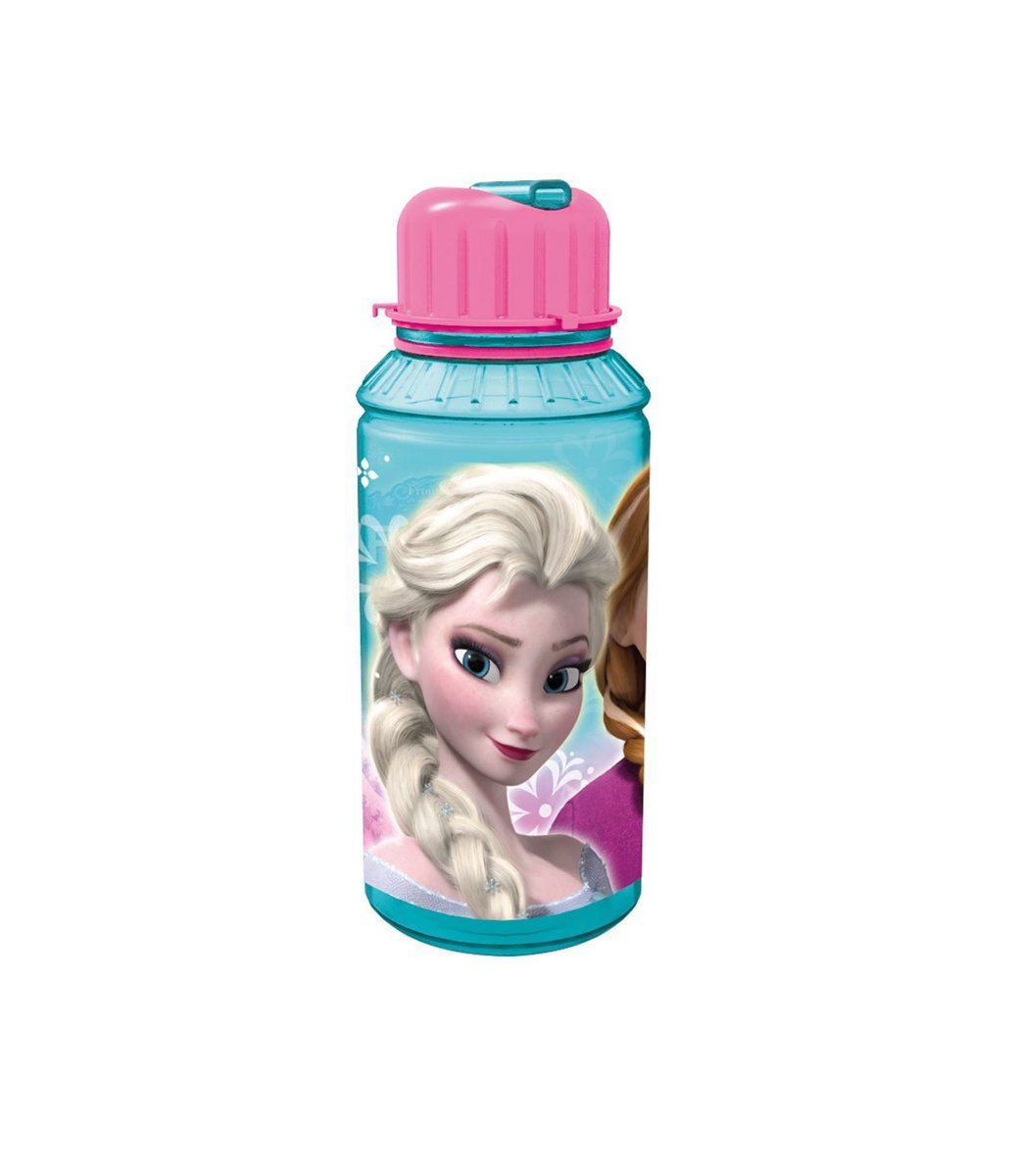 Disney Frozen Frozen transparente Trinkflasche mit integriertem Strohhalm