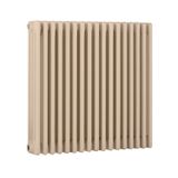Hudson Reed Radiateur style fonte rétro horizontal – Marron – 75 cm x 78,5 cm – Quatre rangs – Windsor