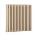 Hudson Reed Radiateur style fonte rétro horizontal – Marron – 75 cm x 78,5 cm – Quatre rangs – Windsor
