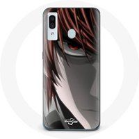 Maniacase Hoesje voor Samsung Galaxy A20e Light Yagami Death Note Manga Anime