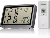 Bresser MeteoTemp HZ Draadloos weerstation met buitensensor, antraciet