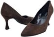 Paul Green 3859-061 Cacao Suède pump met hak 8 cm