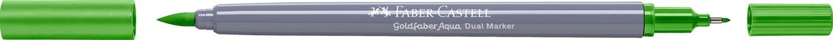 Faber-Castell - Duo aquarelmarker Goldfaber - loofgroen 112 - brush / 0,4mm - FC-164512