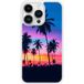 Apple iPhone 14 Palmiers colores Verstevigd hoesje met sublimatie bedrukking