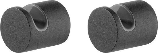 Tiger Bold Handdoekhaak - 2 stuks - Zwart - Industrieel