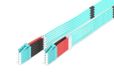 DIGITUS glasvezelkabel OM3 – 3 m – LC naar LC – 5 stuks – Duplex | 1/10/40/100 Gbit/s – MM multimode glasvezel LAN-kabel – Vezeltype: 50/125 µ – Turkoois (Aqua)