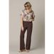 &Co Woman top met dierenprint donkerbruin