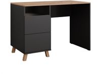Vicco Toilettafel Karen, Antraciet/Artisanaal eiken, 110 cm zonder spiegel