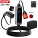 Chargeur EV 22 kW borne de recharge mobile Type 2 CEE 32A, 6 mètres