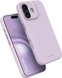 DECODED Housse en silicone pour iPhone 17 - Matériau doux au toucher de qualité supérieure - Revêtement antibactérien - Compatible MagSafe - Lavande violet