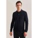 Seidensticker slim fit polo donkerblauw