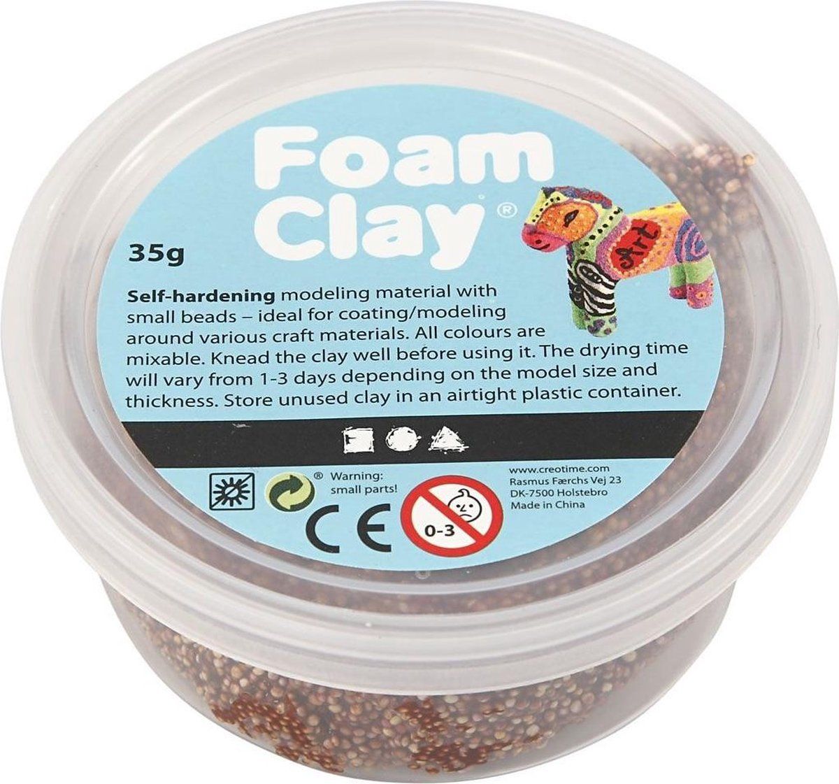 Foam Clay Panda Foam Clay Foam Clay®, bruin, 35g