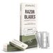 Set de 60 lames de rasoir double tranchant en acier inoxydable de haute qualité