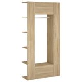 vidaXL Armoires 2 pièces bois d'ingénierie couleur chêne sonoma