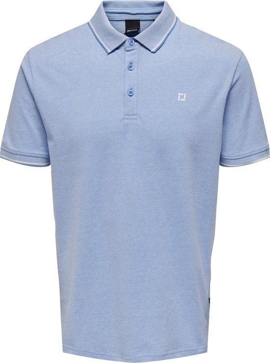 ONLY & SONS ONSFLETCHER LIFE SLIM SS POLO - Marina - Maat L