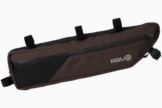 AGU Venture Frame Bag - 3L - Brown - Water-repellent - Recycled Polyester - 3M Reflectie - YKK Zipper - Hydration Port